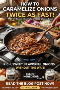 Read more about the article How to Caramelize Onions Twice as Fast (Secret Ingredient!)